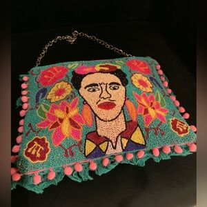 Antica sartoria Frida Kahlo  shoulder beaded bag